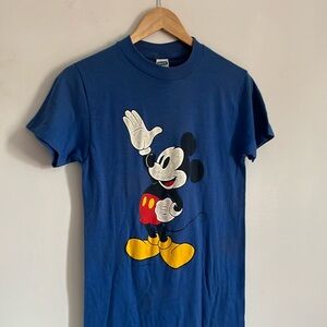 Vintage Mickey Mouse T-Shirt / Medium / 80s / Single Stitch / Ched By Anvil